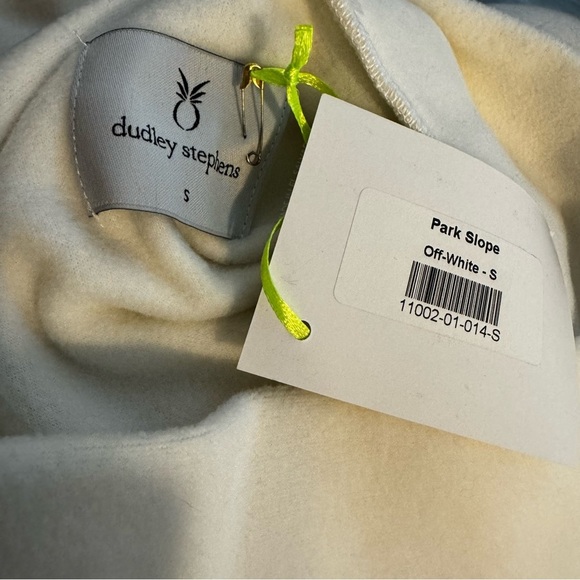 Dudley Stephens NEW Off White Park Slope Fleece Funnel Neck Pullover Size Small - Picture 10 of 10